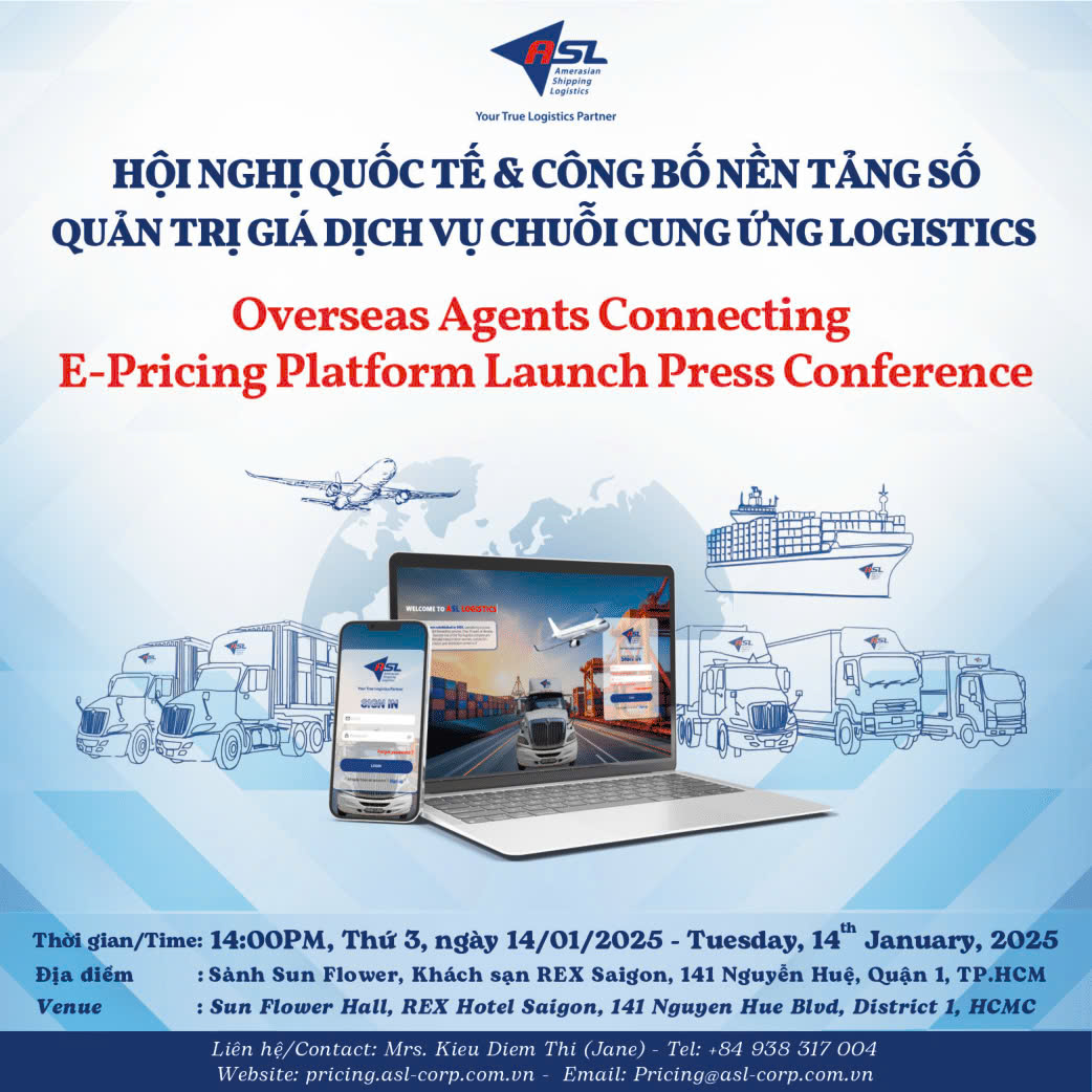 ASL RA MẮT NỀN TẢNG SỐ "QUẢN TRỊ GIÁ DỊCH VỤ CHUỖI CUNG ỨNG LOGISTICS E-PRICING